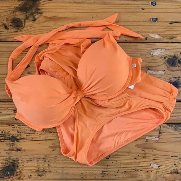 La Vie En Rose Other - La Vie En Rose Aqua Orange Bikini Set